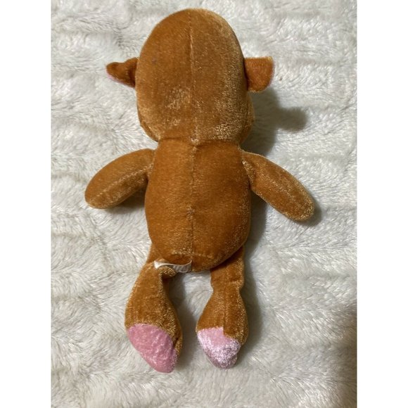 Peek A Boo Toys Plush Vintage Monkey Pink Brown Stuffed Animal - Picture 5 of 8